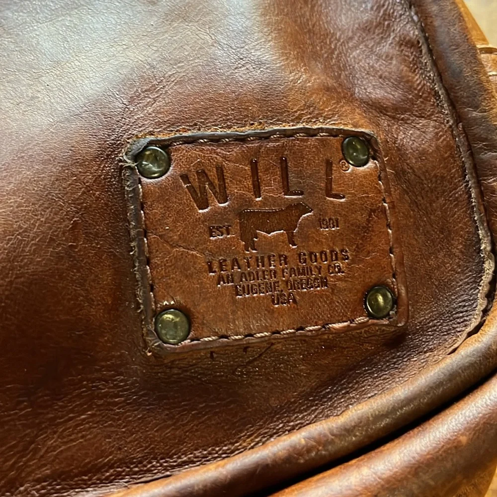 Will Leather Goods Brown Leather Men's Bag